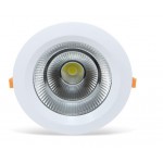 Downlight LED Redondo Blanco COB 40W, corte 200mm